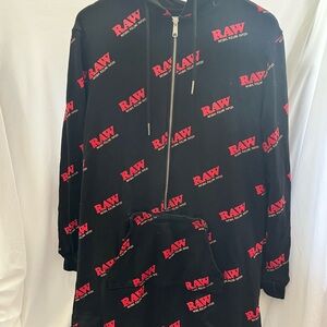 RAW Black and Red Hoodie